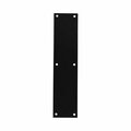 Pamex 3-1/2in x 15in Solid Brass Push Plate Matte Black Finish DD091035BL